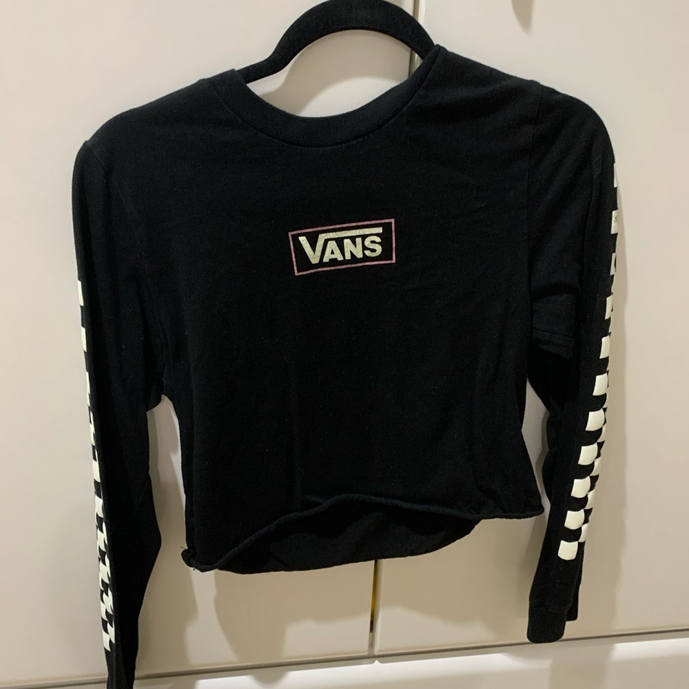 Vans long sleeve crop top